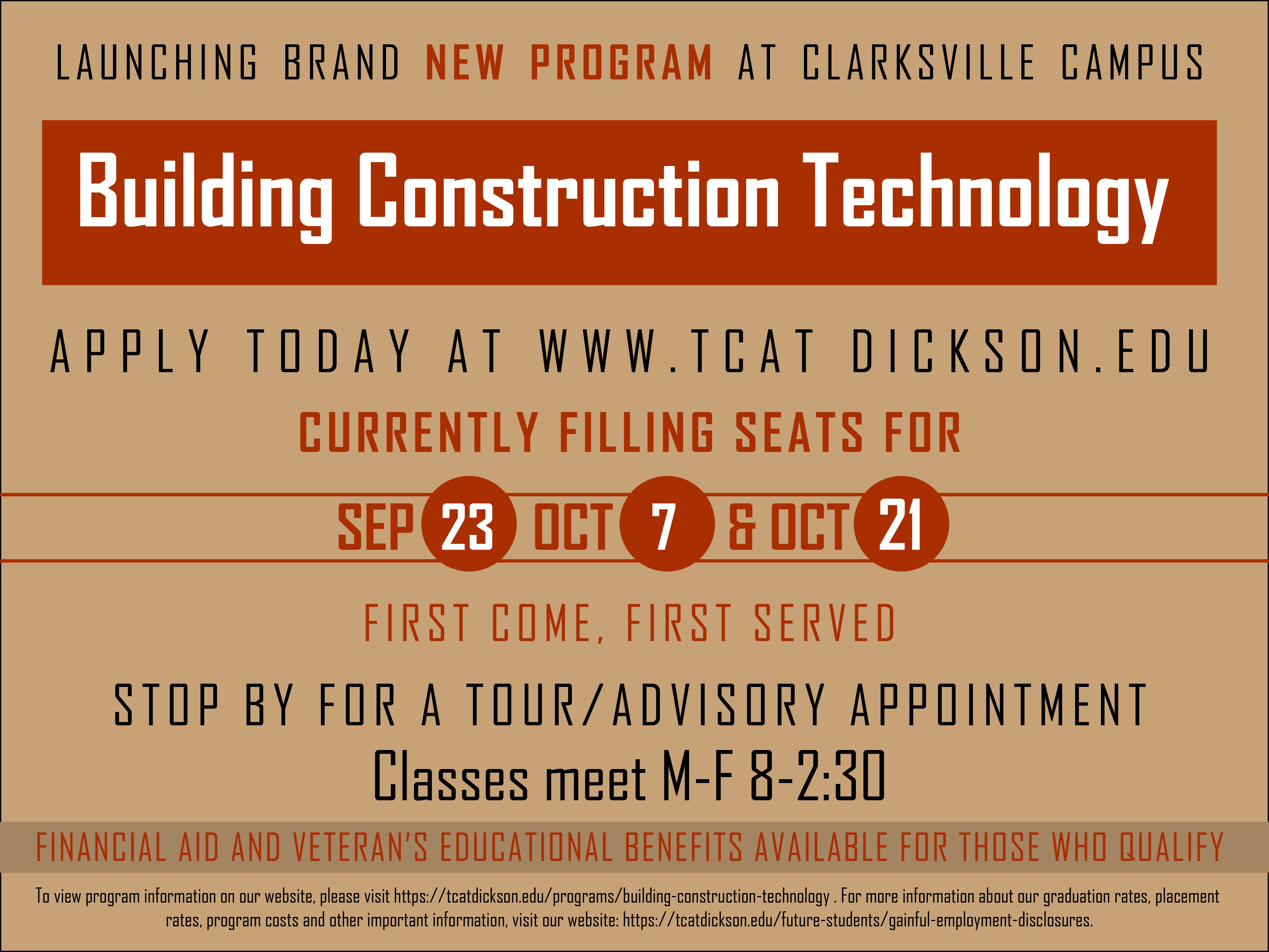 Admissions TCAT Dickson